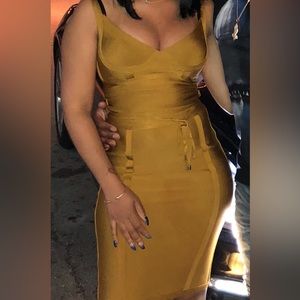 Gold dress